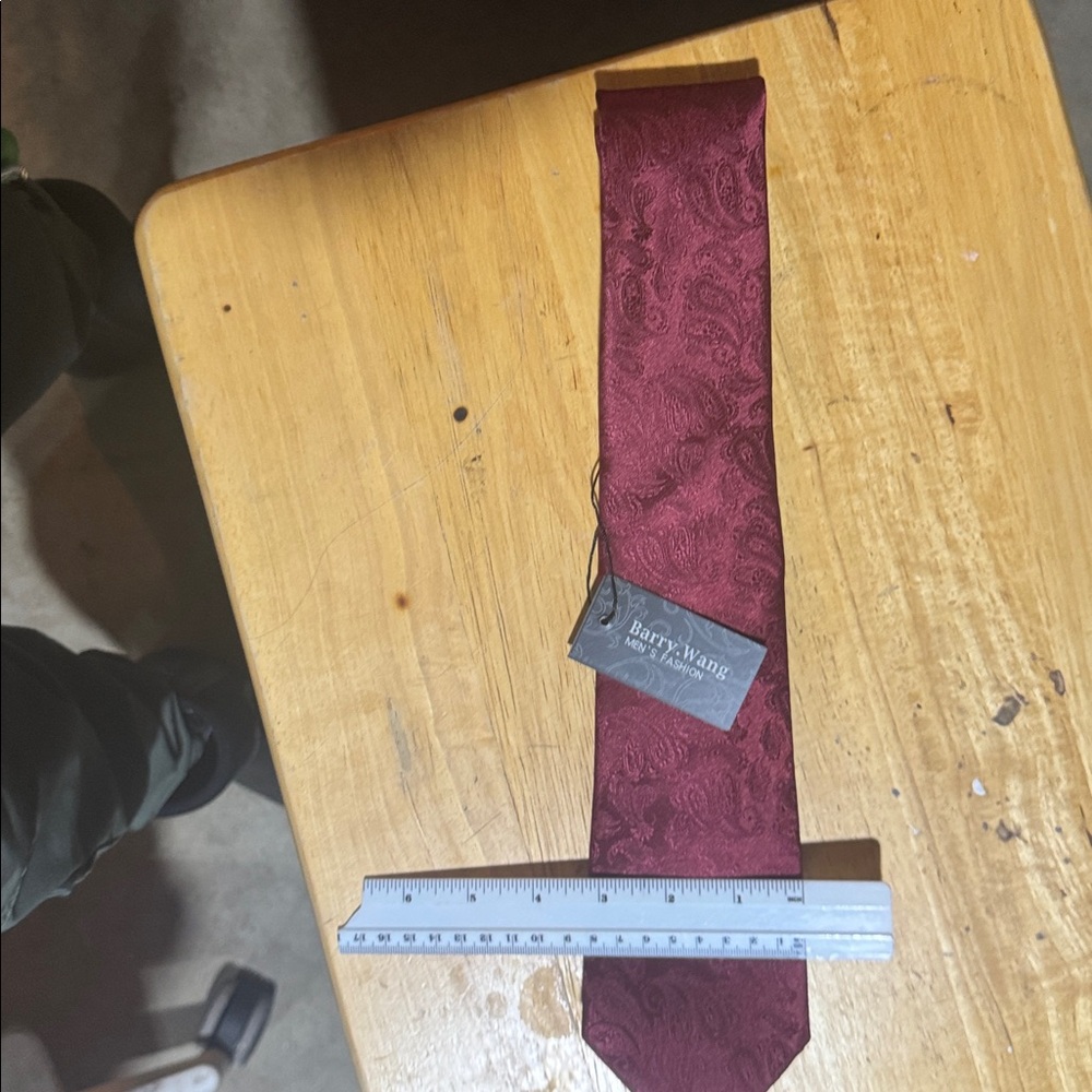Burgundy Paisley Tie